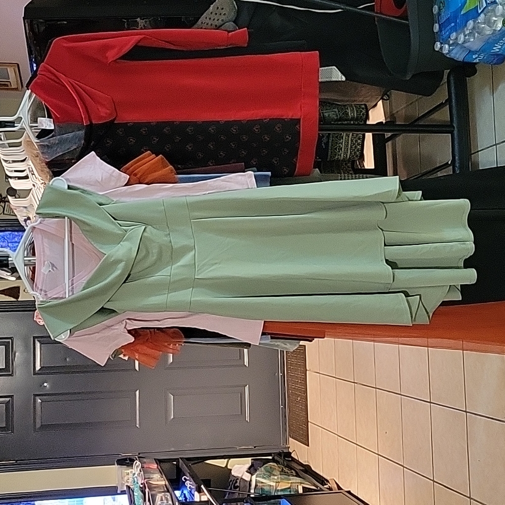 Gender Reveal Sage Dress